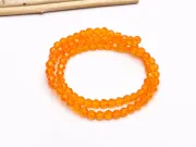 Margele cristal rotund fatetat 4mm portocaliu (sirag)