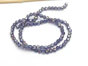 Margele cristal rotund fatetat 4mm indigo AB (sirag)