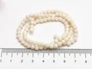 Margele cristal rotund fatetat 4mm roz pudra deschis opac (sirag)