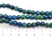 Sirag jad fatetat 6mm albastru verde