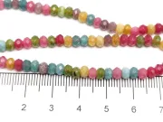 Sirag jad rondel 4x3mm mix multicolor