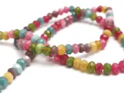 Sirag jad rondel 4x3mm mix multicolor