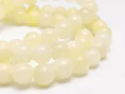 Sirag jad sfere 6mm galben pastel