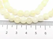 Sirag jad sfere 6mm galben pastel