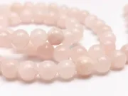 Sirag jad sfere 6mm roz pastel