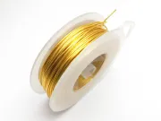 Sarma de modelaj cupru non tarnish grosime 1.25mm gold (1m)