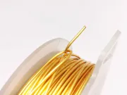 Sarma de modelaj cupru non tarnish grosime 1.25mm gold (1m)