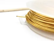 Sarma de modelaj cupru non tarnish grosime 1.5mm gold (1m)