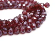 Margele cristal rondel fatetat 4x3mm burgundy luster (sirag)