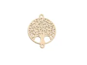 Link filigran copacul vietii auriu 15x12mm
