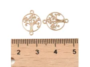 Link filigran copacul vietii auriu 15x12mm