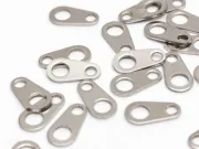 Terminatie lant otel inoxidabil 316 hipoalergenic 9x5mm (1buc)