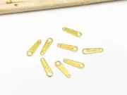 Terminatie lant otel inoxidabil 304 auriu 10x3x0.6mm (1buc)