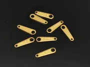 Terminatie lant otel inoxidabil 304 auriu 10x3x0.6mm (1buc)