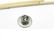 Baza rever/brosa otel inoxidabil cu pin si fluturas, platou 16mm