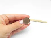 Baza rever/brosa otel inoxidabil cu pin si fluturas, platou 16mm