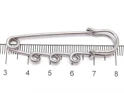 Ac de brosa otel inoxidabil 304 cu trei bucle 49x16x7mm