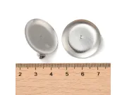 Baza pentru brosa otel inoxidabil 25x8mm platou 24.5mm