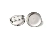 Baza pentru brosa otel inoxidabil 25x8mm platou 24.5mm