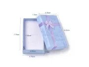 Cutiuta cadou pentru bijuterii 8.25x5.3x2.65cm albastru