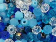 Margele cristal biconic 4mm mix albastru (250buc)