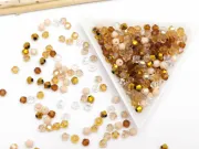 Margele cristal biconic 4mm mix auriu (250buc)