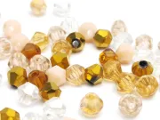 Margele cristal biconic 4mm mix auriu (250buc)
