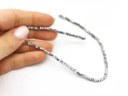 Margele cristal cub fatetat 2.5mm argintiu (sirag)