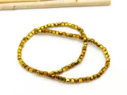 Sirag cristal cub fatetat 2.5mm auriu