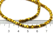 Sirag cristal cub fatetat 2.5mm auriu