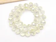 Margele cristal rondel fatetat 10x8mm galben pal AB (sirag)
