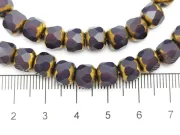 Margele cristal rondel fatetat 7.5x6.5mm mov indigo (sirag)