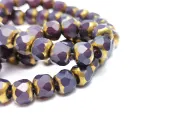 Margele cristal rondel fatetat 7.5x6.5mm mov indigo (sirag)