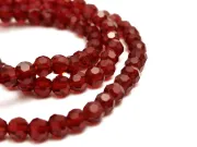 Margele cristal rotund fatetat 3~3.5mm burgundy (sirag)