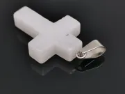 Pandantiv jad cruce 35x18mm