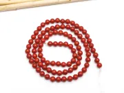 Sirag perle tip Mallorca 4mm rosu caramiziu