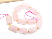 Sirag scurt cuart roz tub 13~11x8~9mm