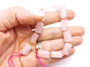 Sirag scurt cuart roz tub 13~11x8~9mm