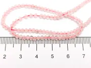 Sirag cuart roz rondele microfatetate 3x2mm