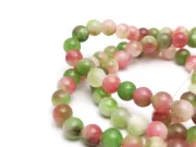 Sirag jad 4mm roz magenta verde