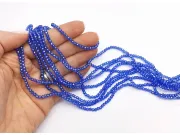 Margele cristal rondel 3x2mm albastru lustered (sirag)