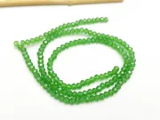 Margele cristal rondel 3x2mm verde lustered (sirag)