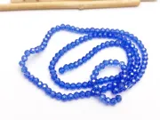 Margele cristal rondel 3x2mm albastru lustered (sirag)