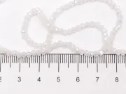 Margele cristal rondel 3x2mm opal AB (sirag)