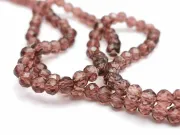 Margele cristal rondel fatetat 4x3mm ametist inchis (sirag)