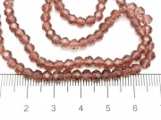 Margele cristal rondel fatetat 4x3mm ametist inchis (sirag)