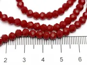 Margele cristal rondel fatetat 4x3mm burgundy opac (sirag)