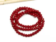 Margele cristal rondel fatetat 4x3mm burgundy opac (sirag)