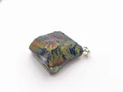 Pandantiv cuart electroplacat nugget 32x30x19mm