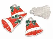 Charm argintiu clopot 17x14mm